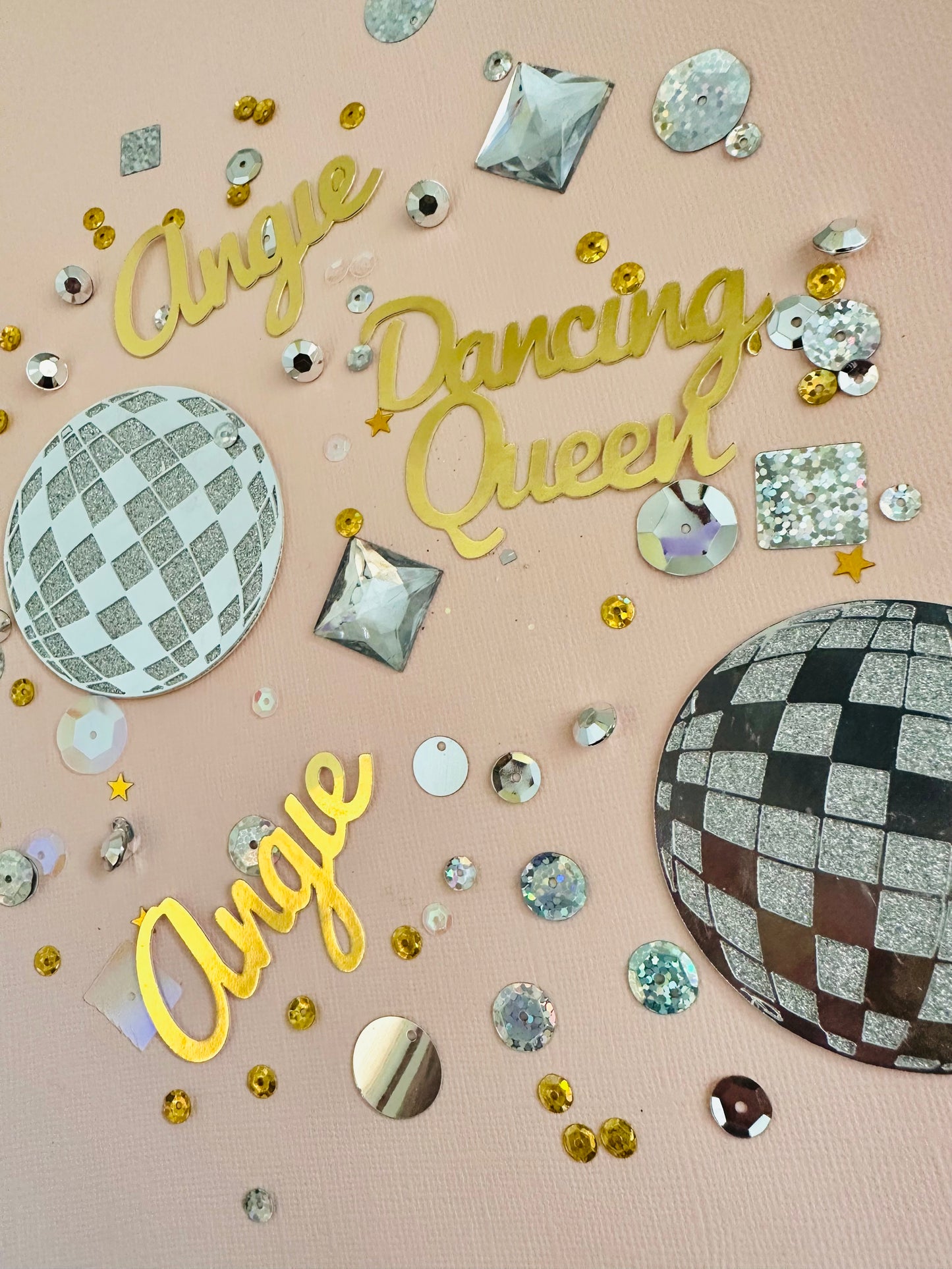 Personalized Disco Ball Party Table Confetti