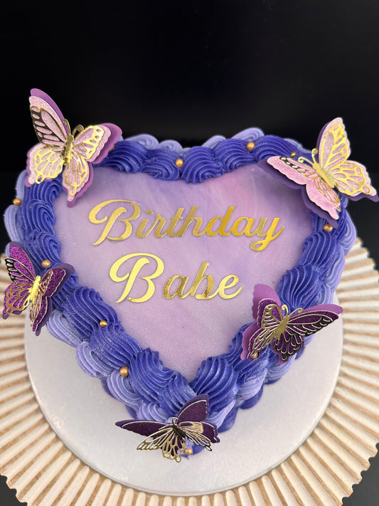Handmade 3D Butterfly Cake Charms/Cupcake Toppers