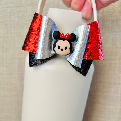 Red Mousey Glam Cup Bow