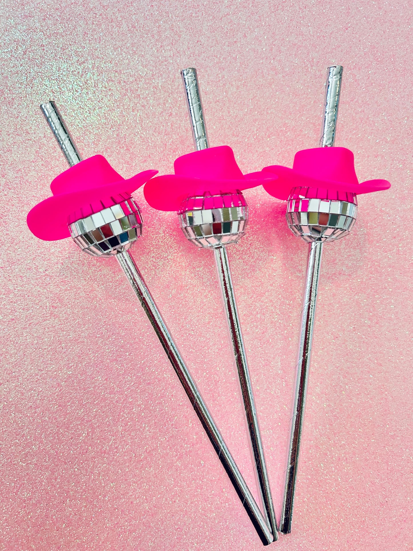 Disco Cowgirl Party Straws