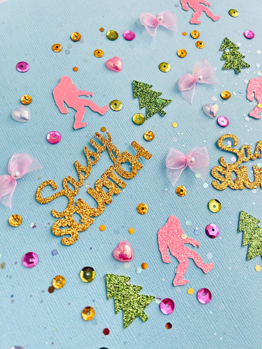 Sassy Squatch Party Table Confetti