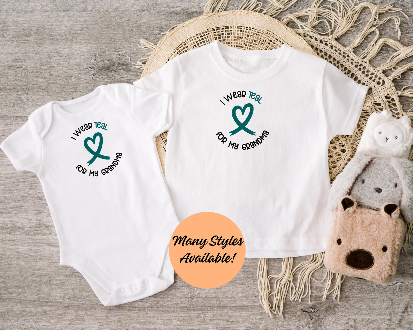 Ovarian Cancer Support Top/Onesie *Baby & Toddlers