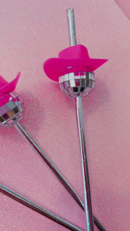Disco Cowgirl Party Straws